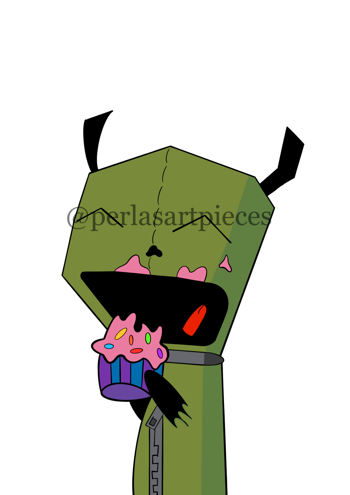 Cupcake Gir Sticker