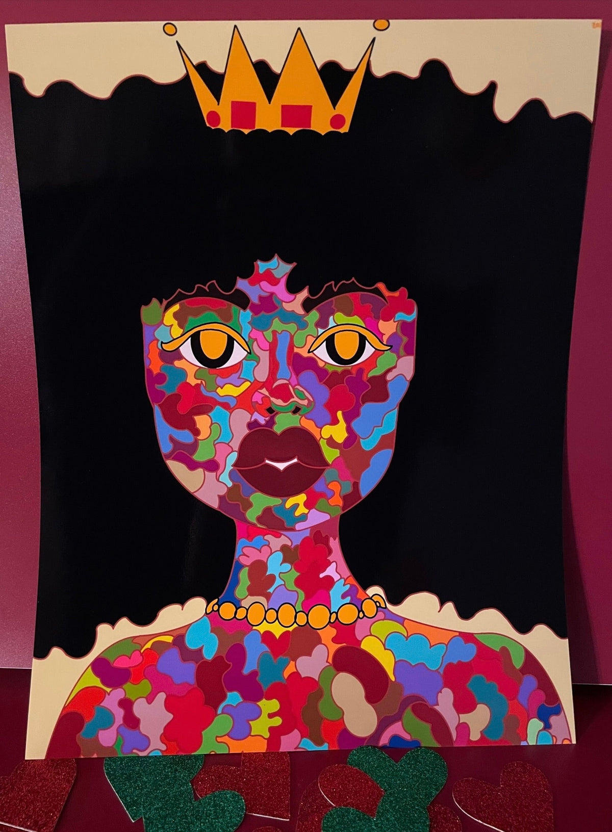 Althea Abstract Queen Original Art Print
