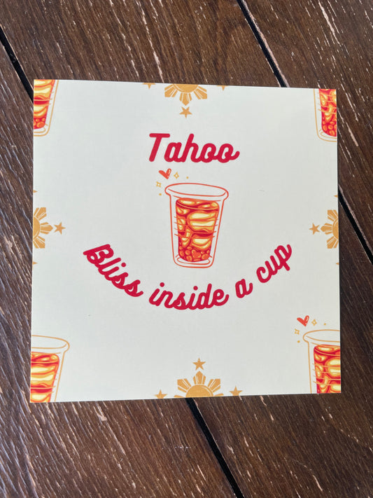 Taho Bliss in a Cup Art Print