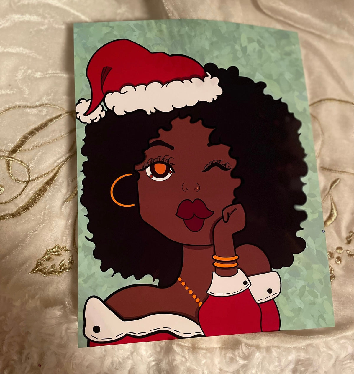 Shayla Christmas Original Character Art Print