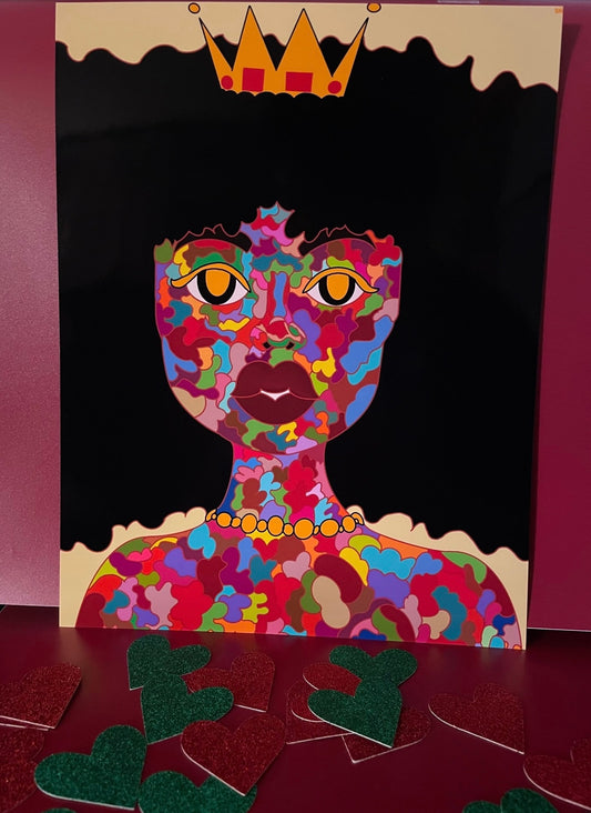 Althea Abstract Queen Original Art Print