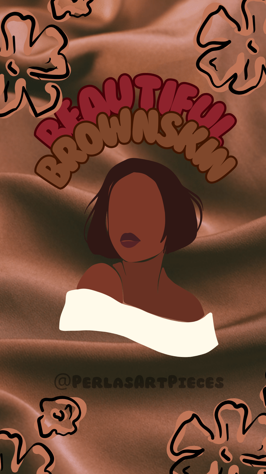 Beautiful Brown Skin Girl Art Print