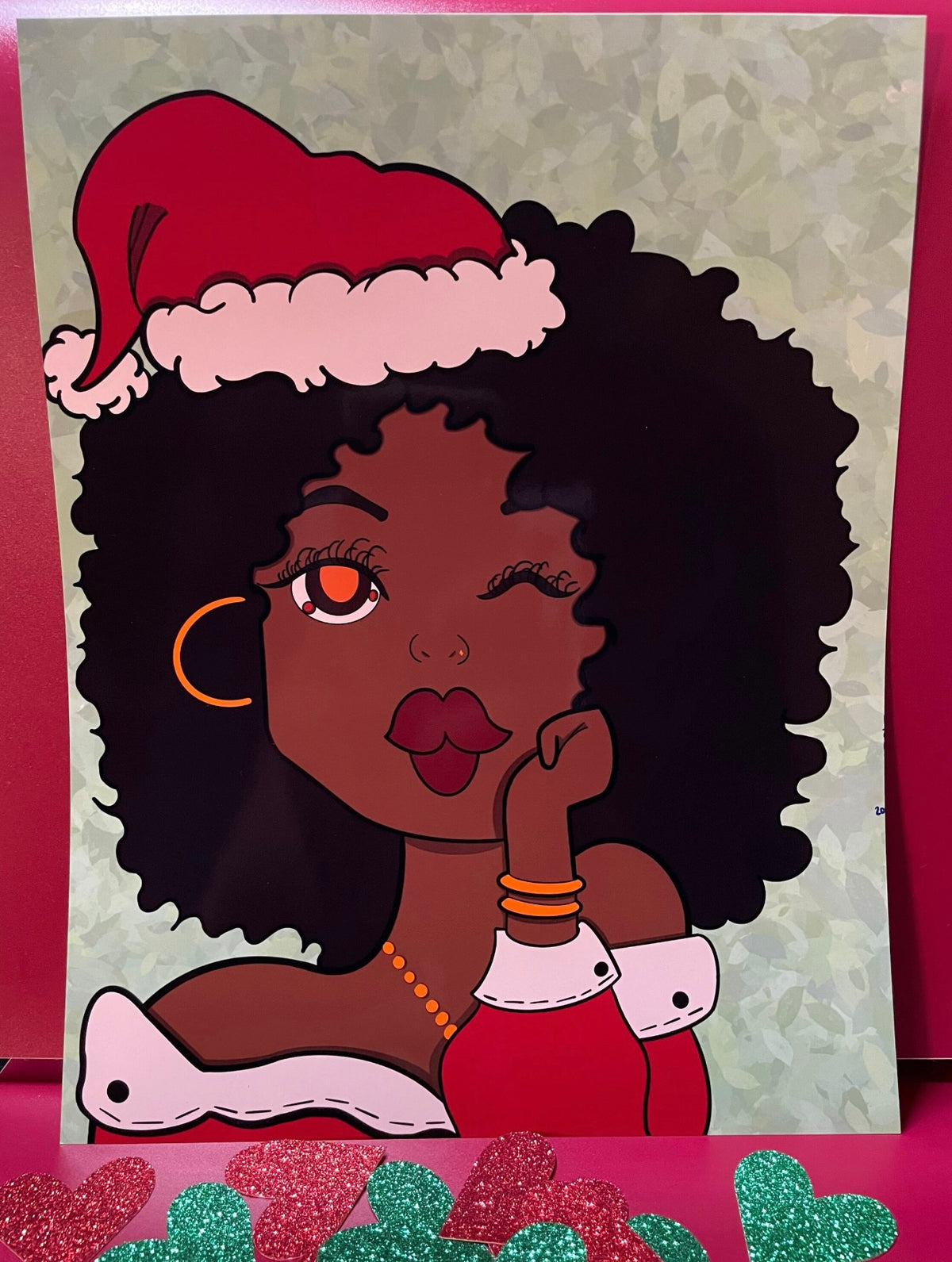 Shayla Christmas Original Character Art Print