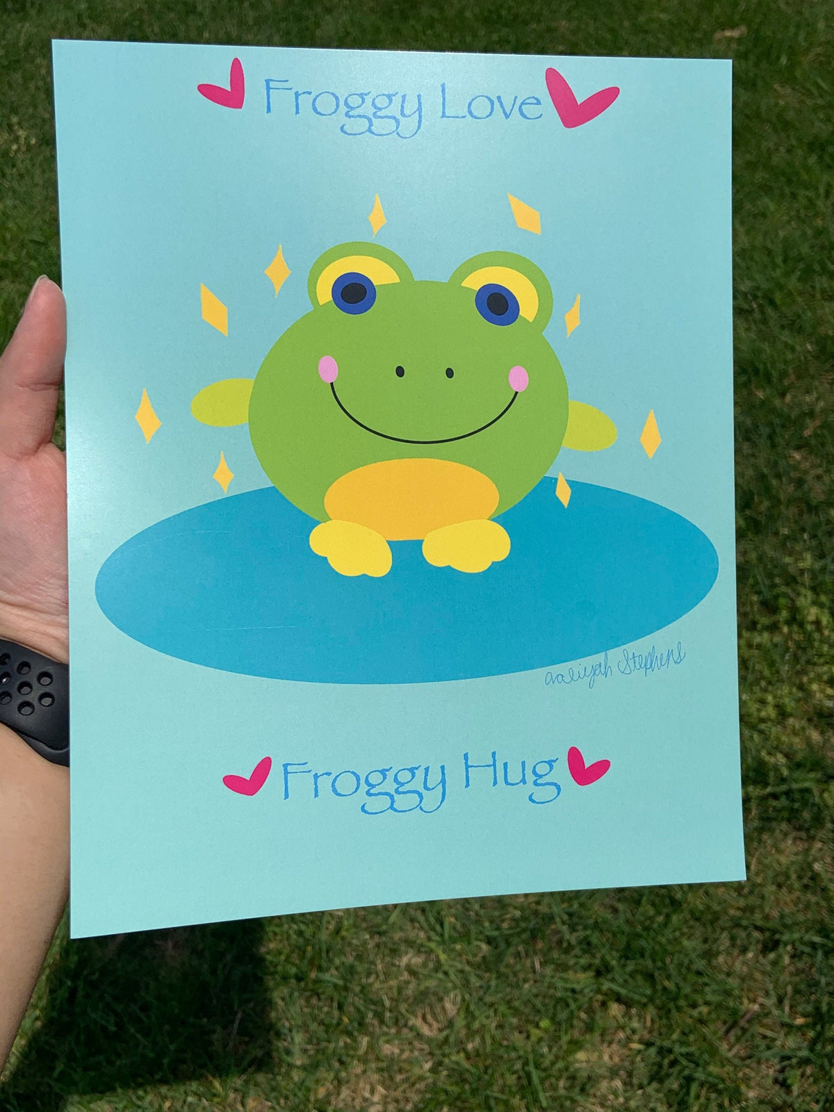 Fred Da Frog QueTee Original Character 8x10 Art Print