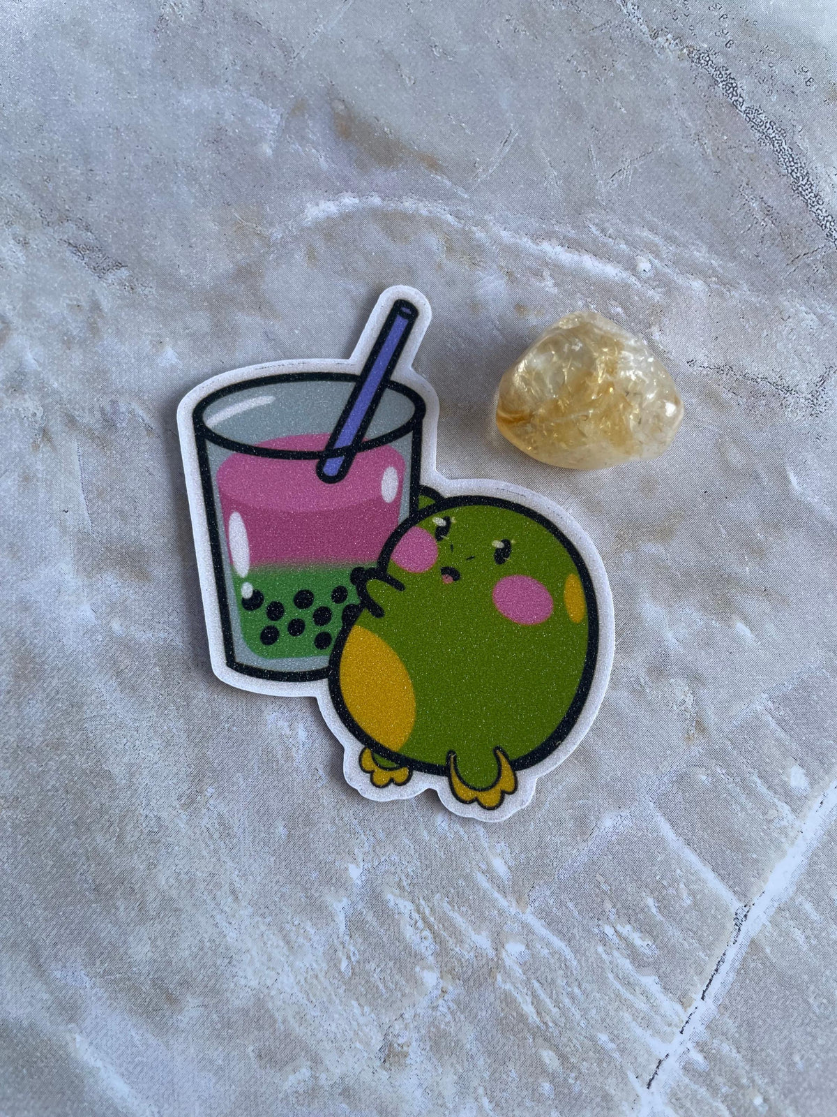 Boba Frog Sticker