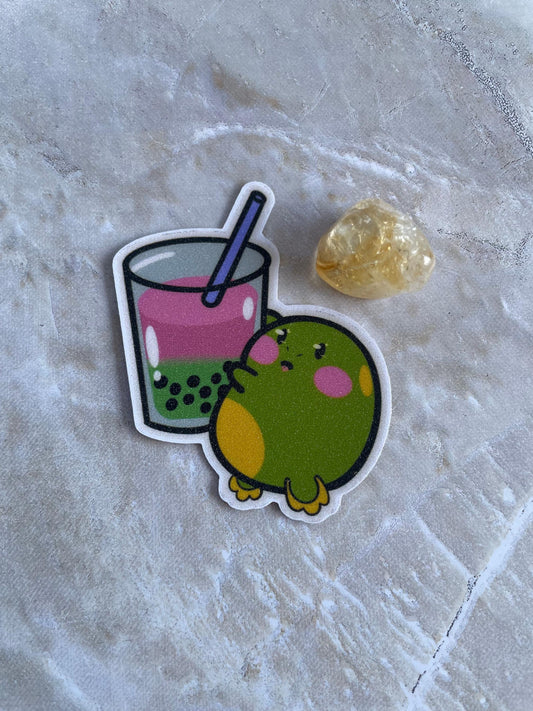 Boba Frog Sticker