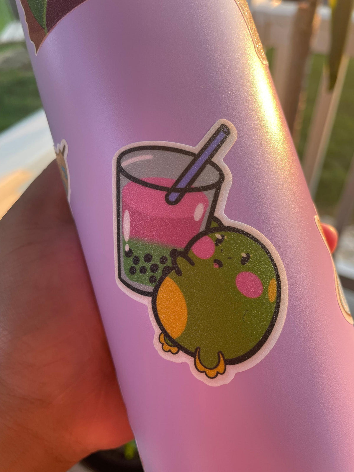 Boba Frog Sticker