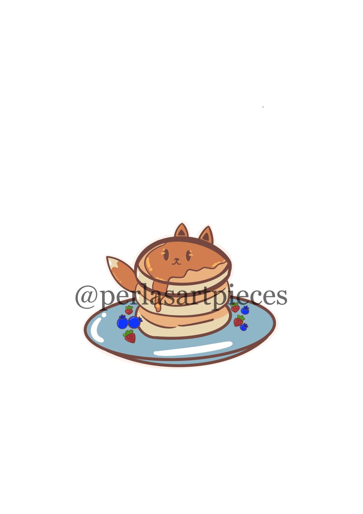 Fox pancake Sticker