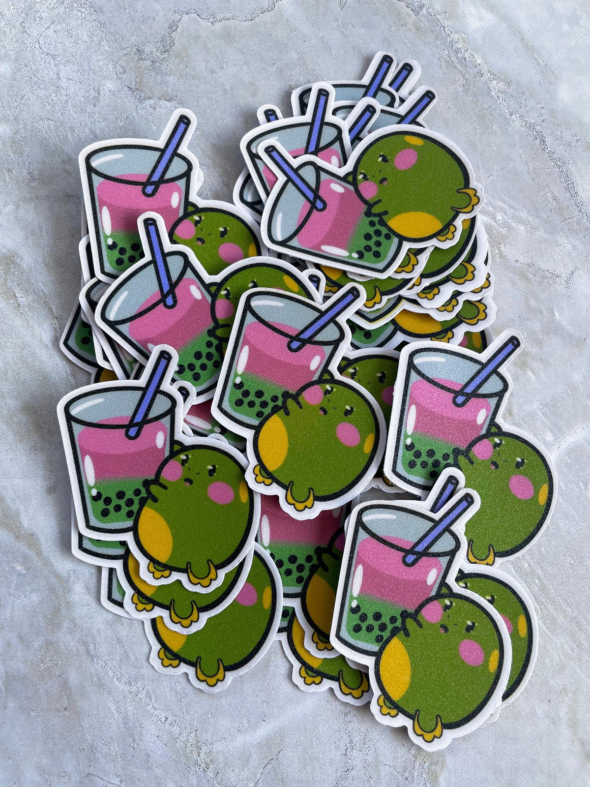 Boba Frog Sticker