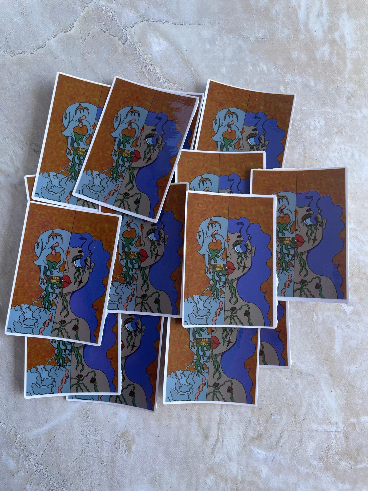 Elvira Bones Sticker